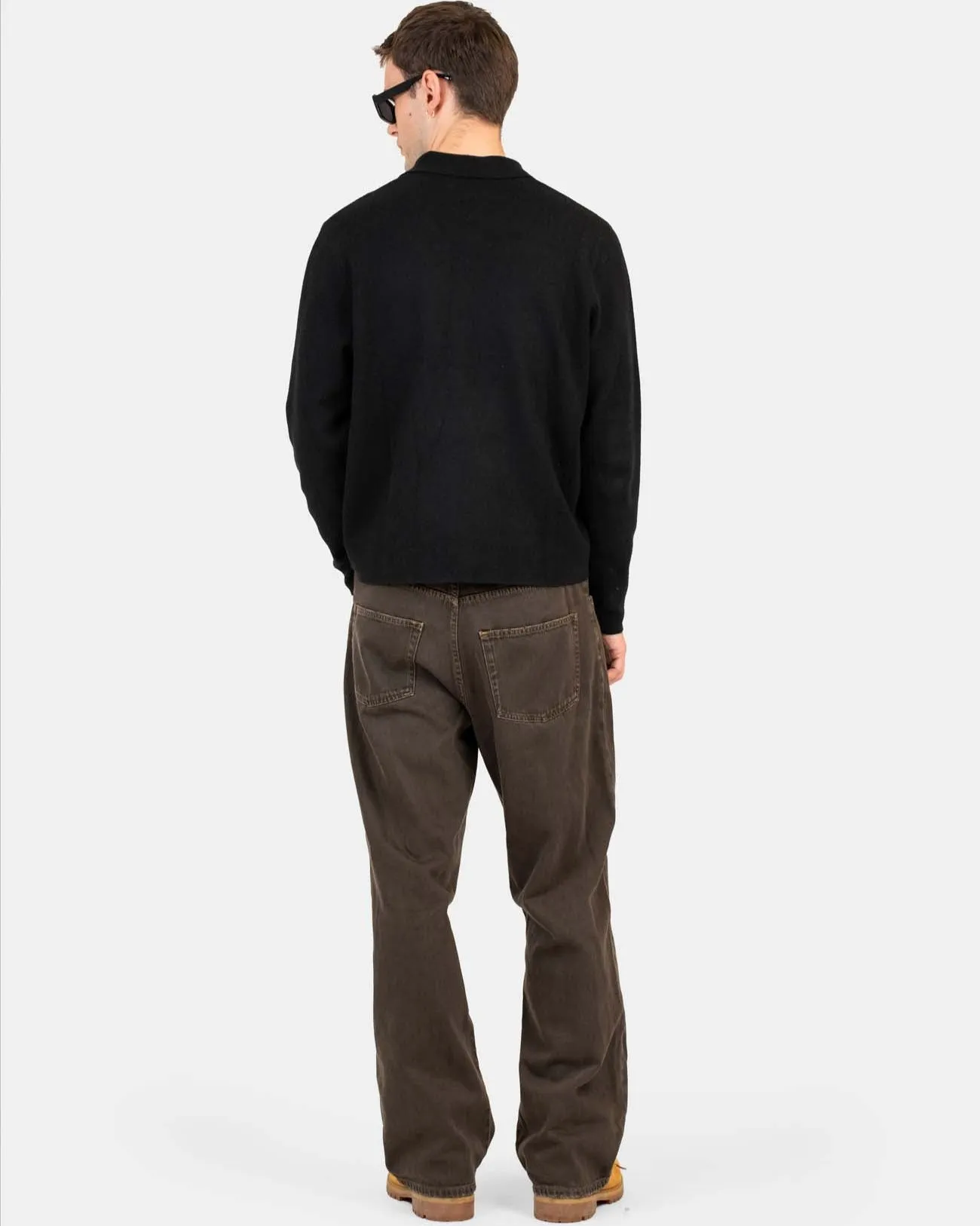 Baggy Denim Jeans Brown