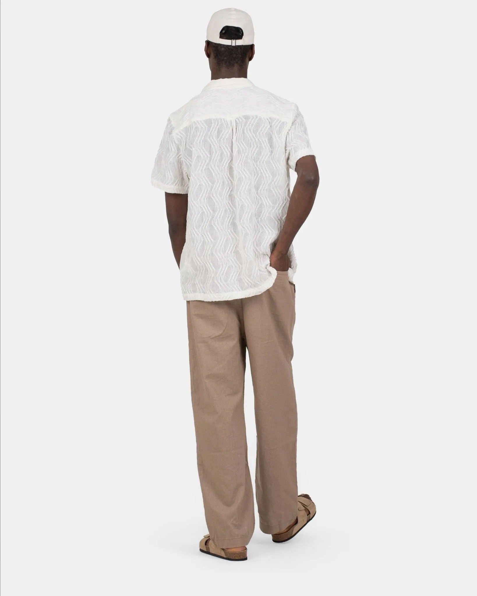 Baggy Linen Pants mocha