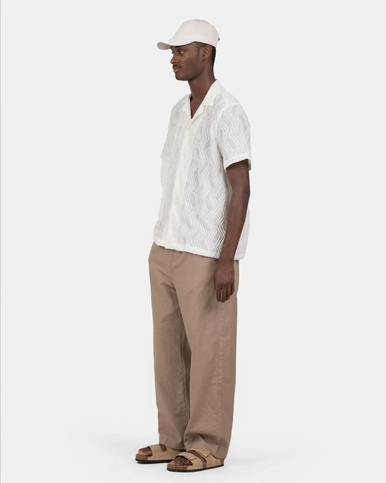 Baggy Linen Pants mocha