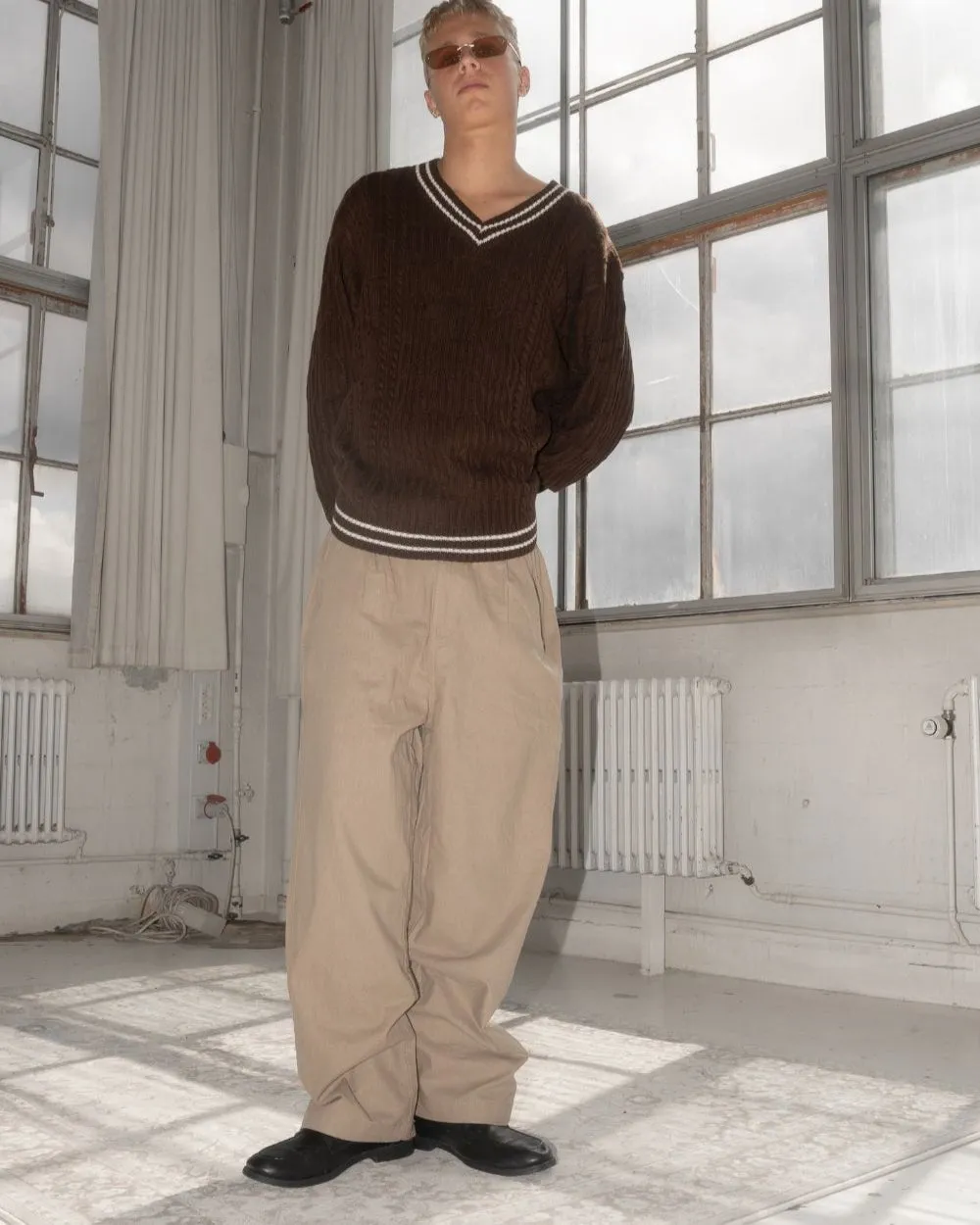 Baggy Linen Pants mocha