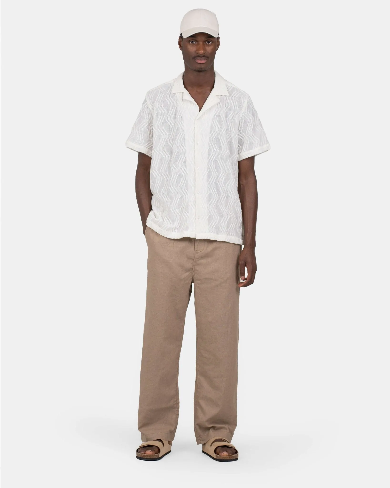 Baggy Linen Pants mocha