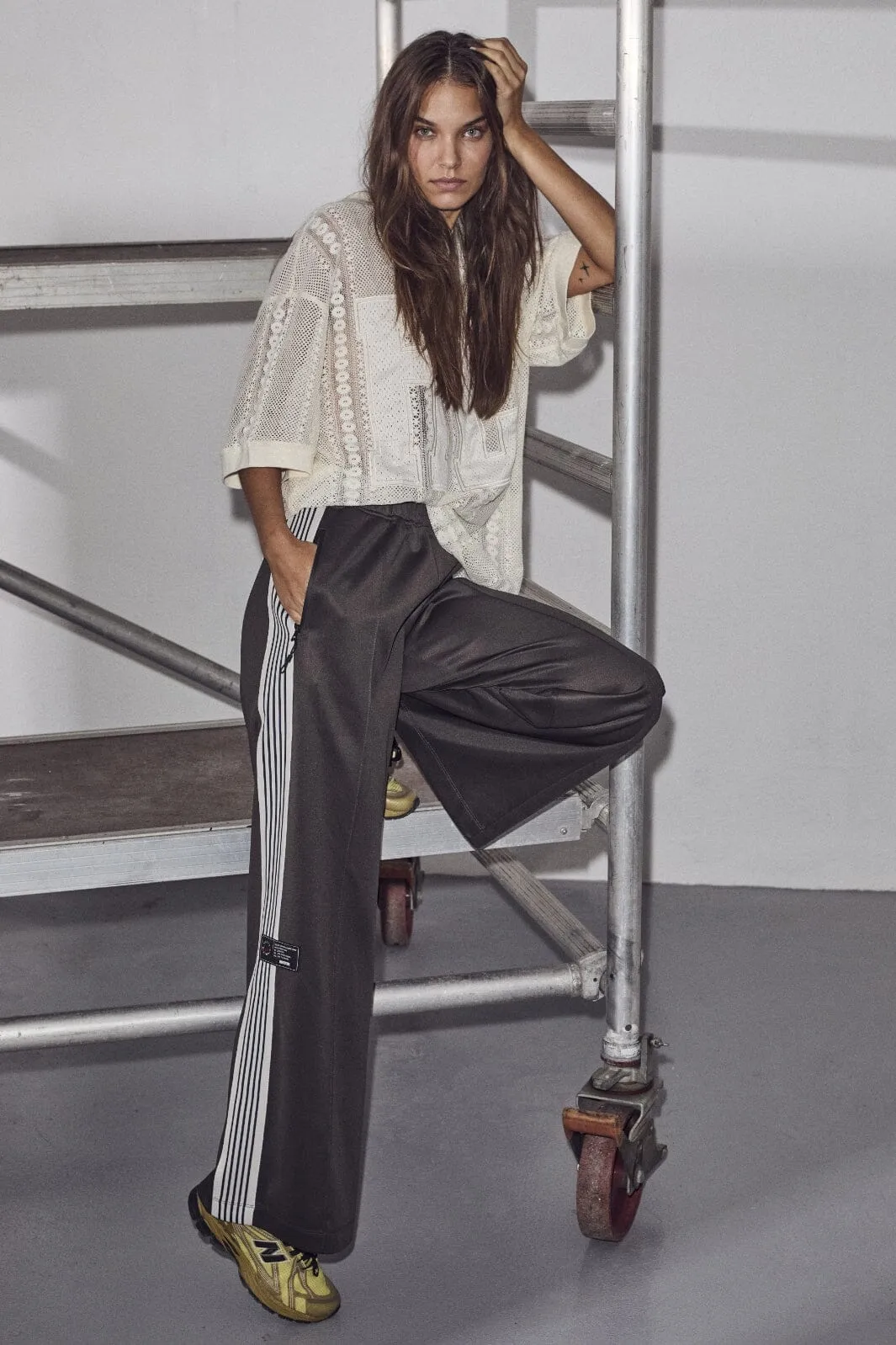 Baggy  Track Pants Dark Grey