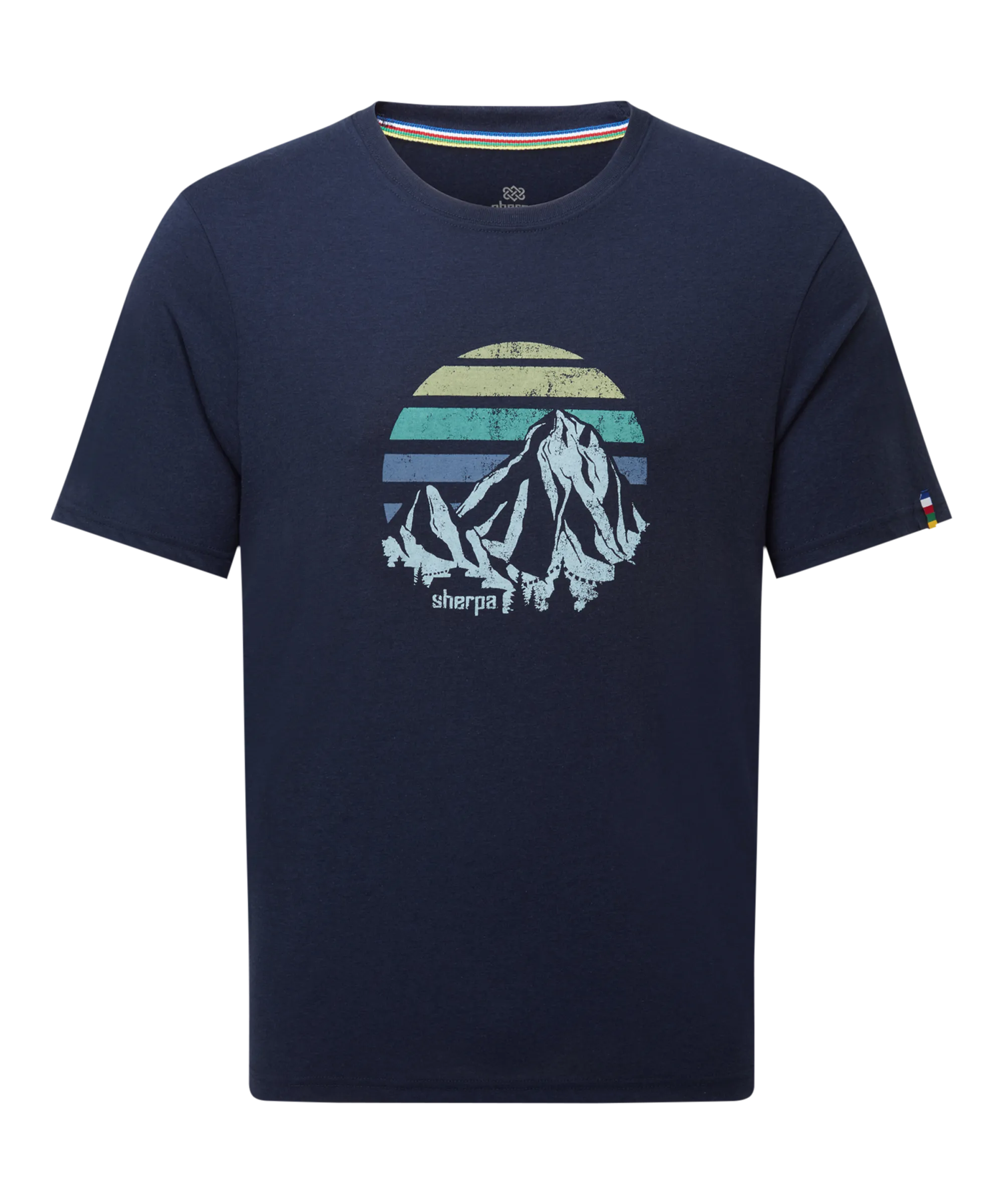Bali Retro Sunset T-Shirt - Rathee Blue