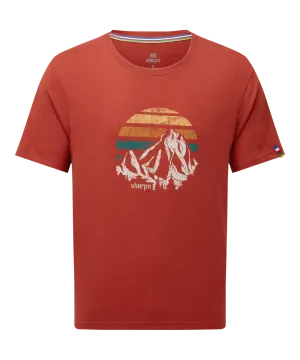 Bali Retro Sunset T-Shirt - Rust