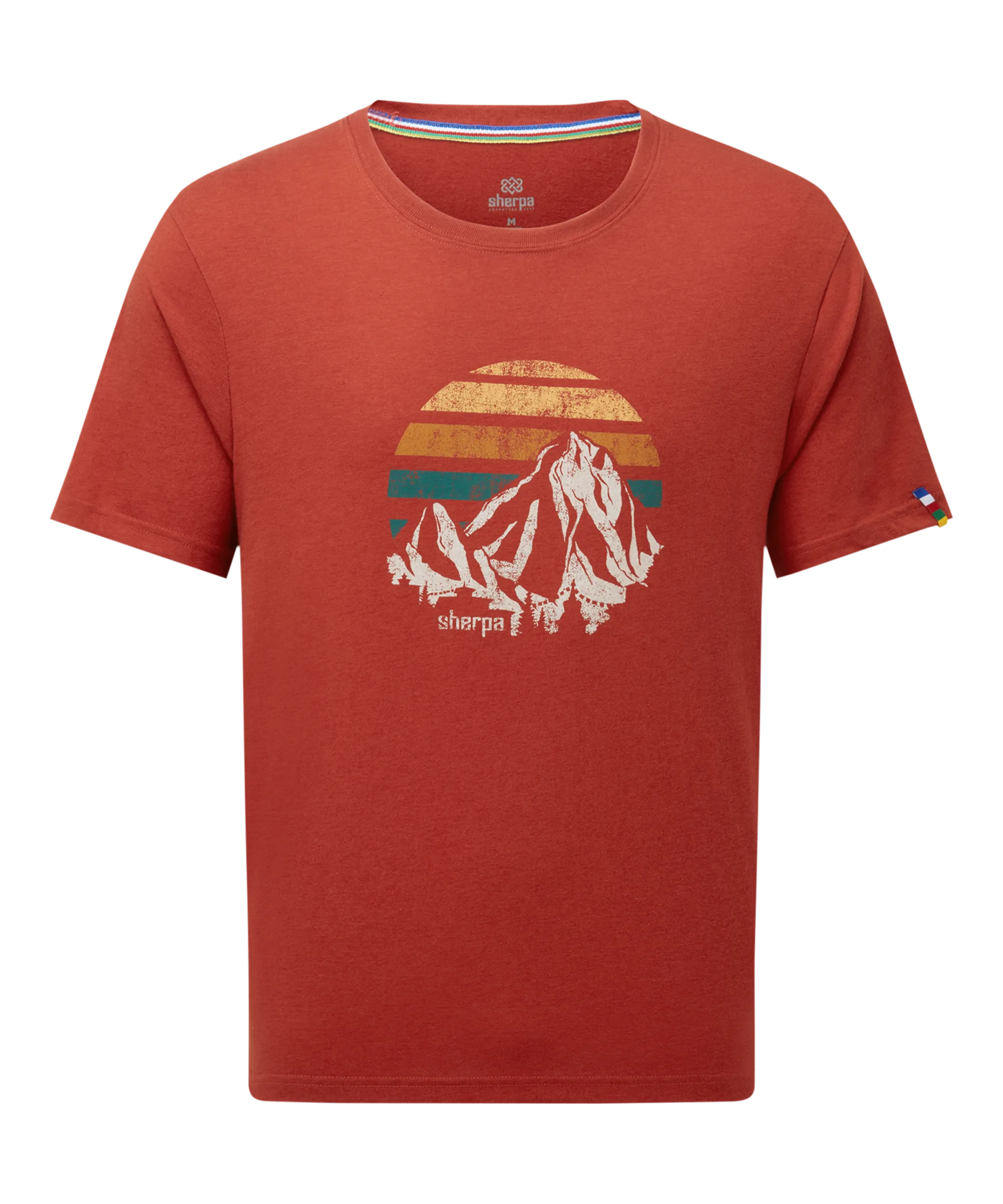 Bali Retro Sunset T-Shirt - Rust