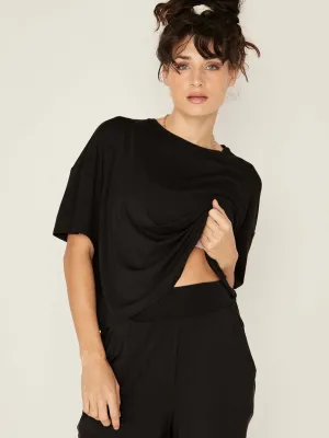 Bamboo Lounge Tee - Black
