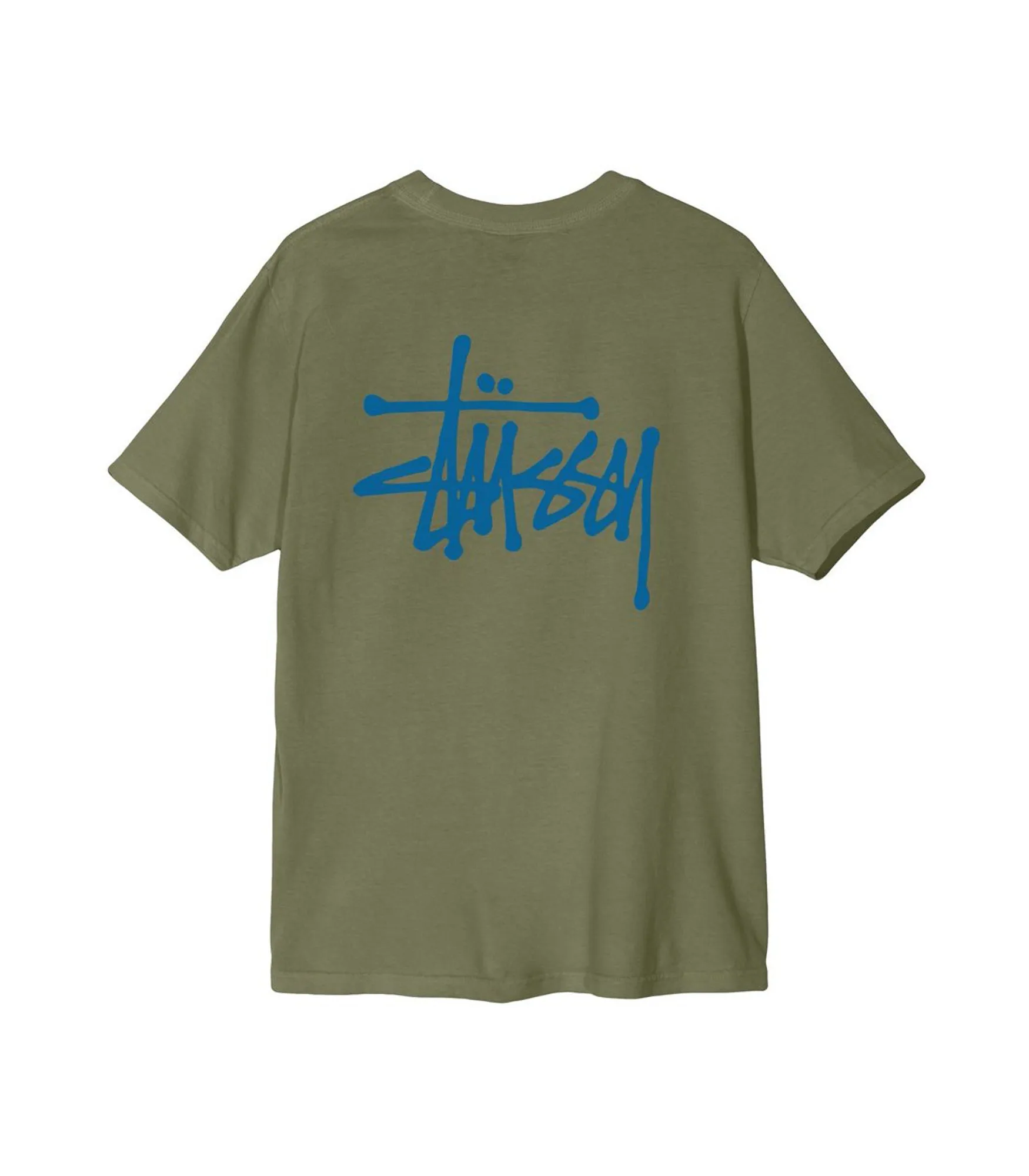 Basic Stussy Pig Dyed Tee - Olive