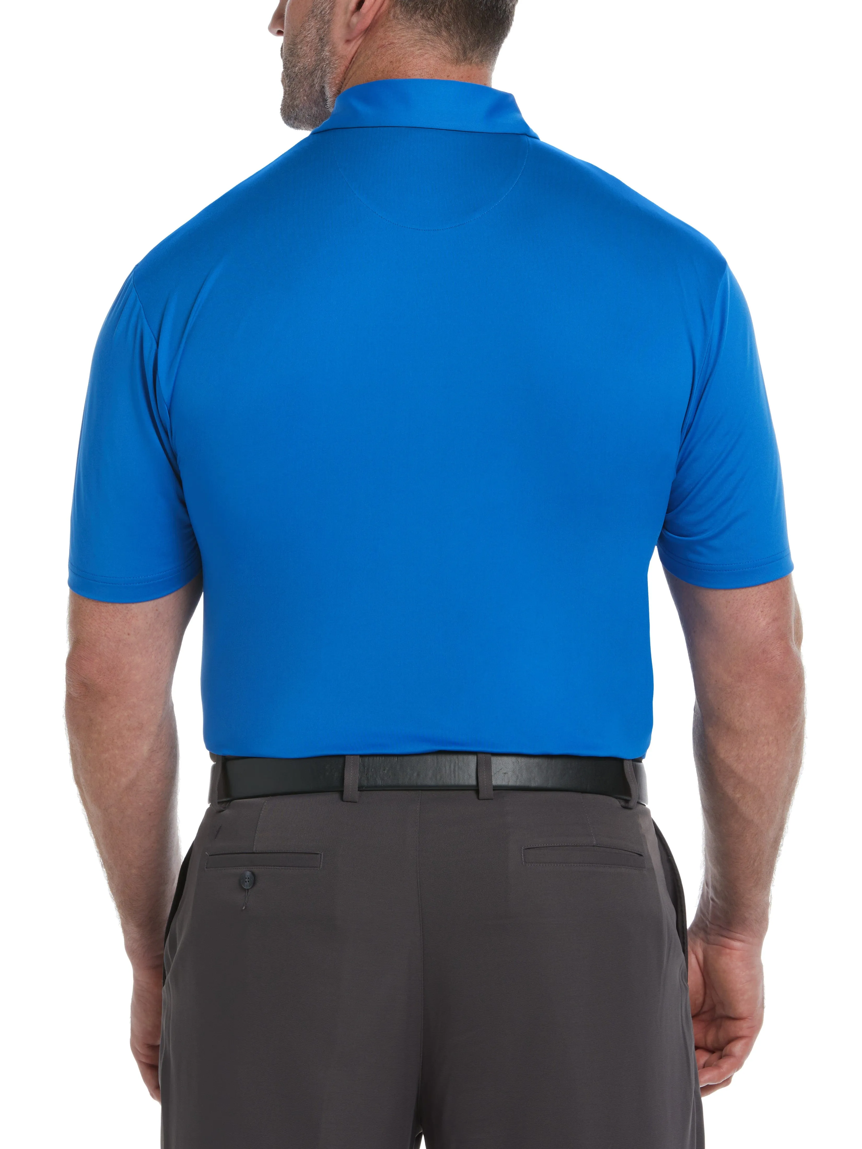 Big & Tall Engineered Energy Print Stripe Golf Polo