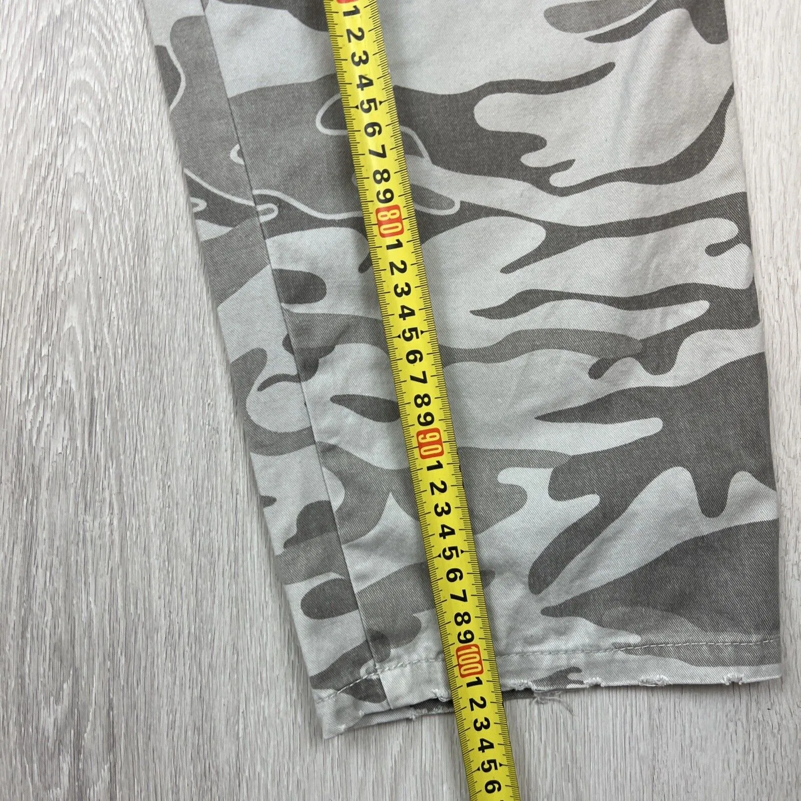 Billabong Mens Y2K Vintage Grey Camo Cargo Pants Size 32