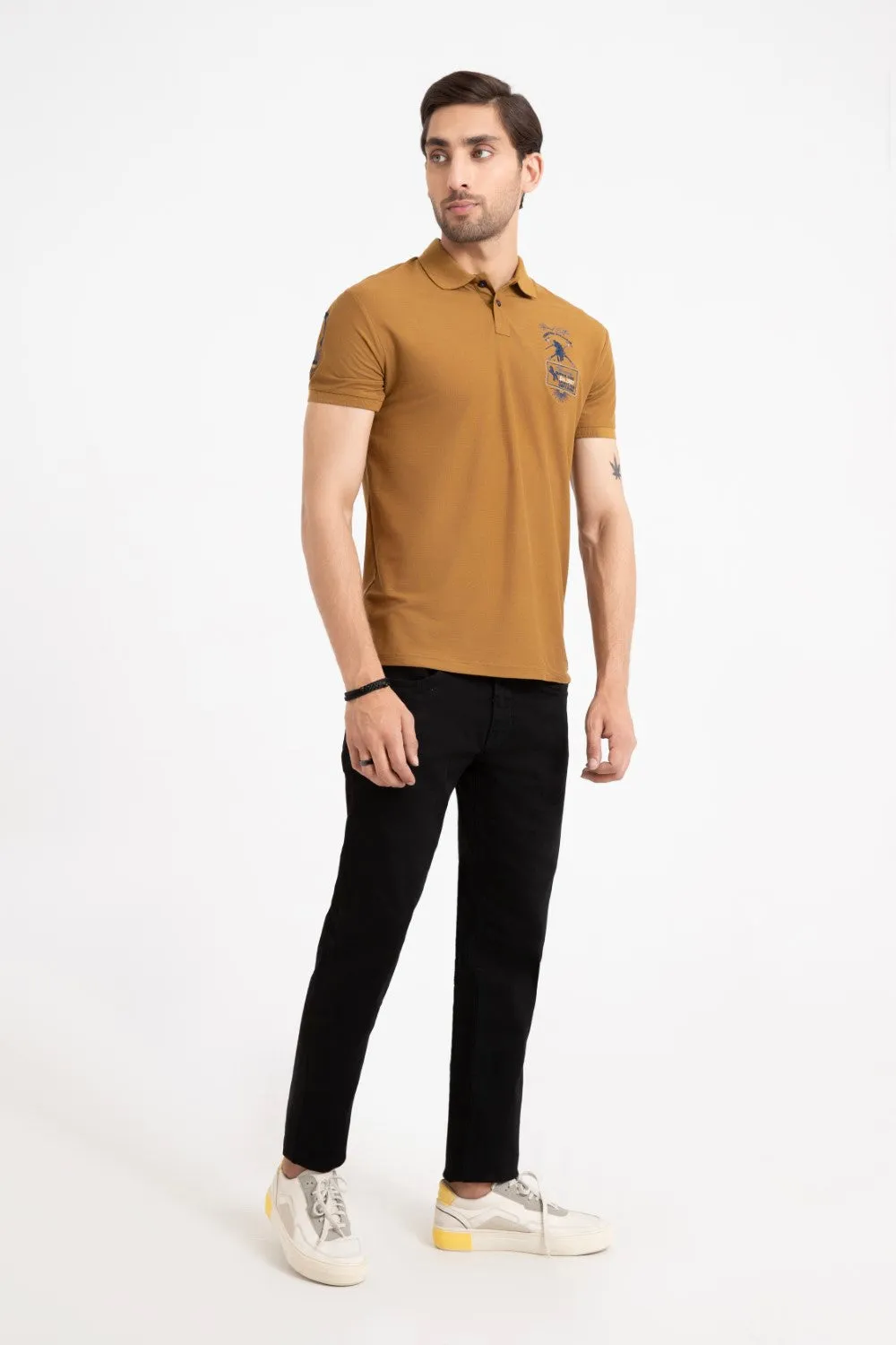 Bistre Collar T-Shirt