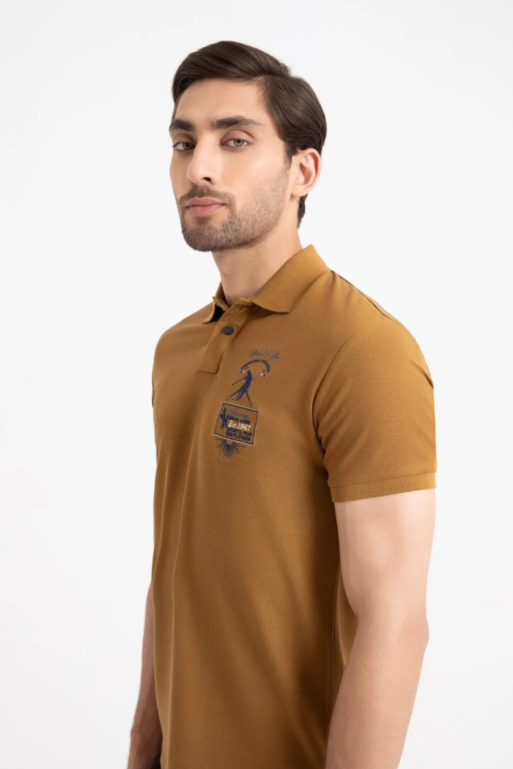 Bistre Collar T-Shirt