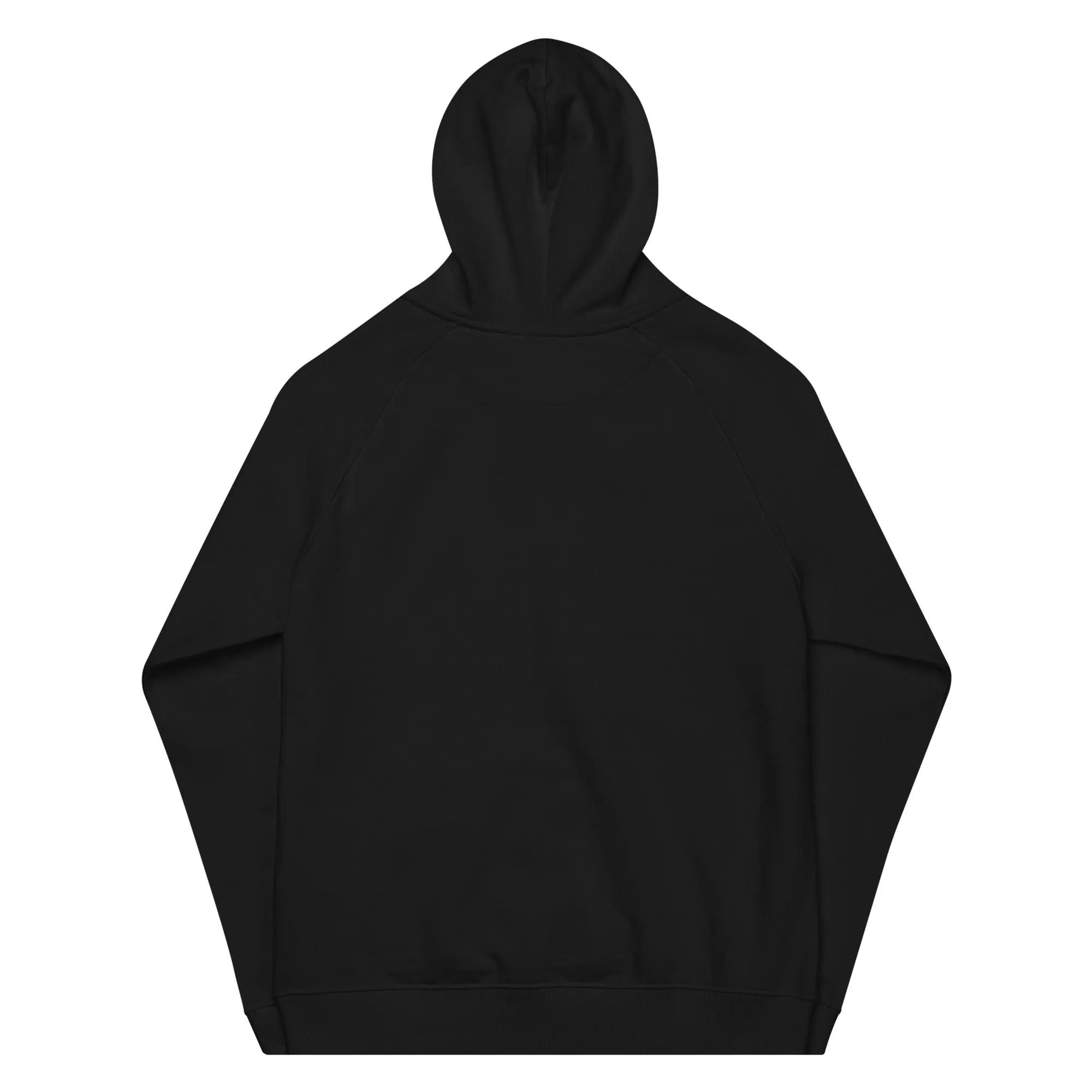 Black Pride Hoodie Red Green and Yellow Geometric Design on Black Eco Friendly Raglan Hoodie