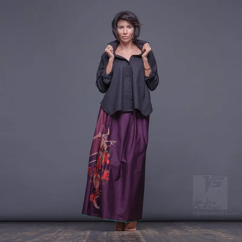 Black Wide Cotton Shirt