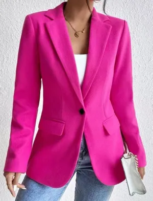 Blazer jacket: Hot pink