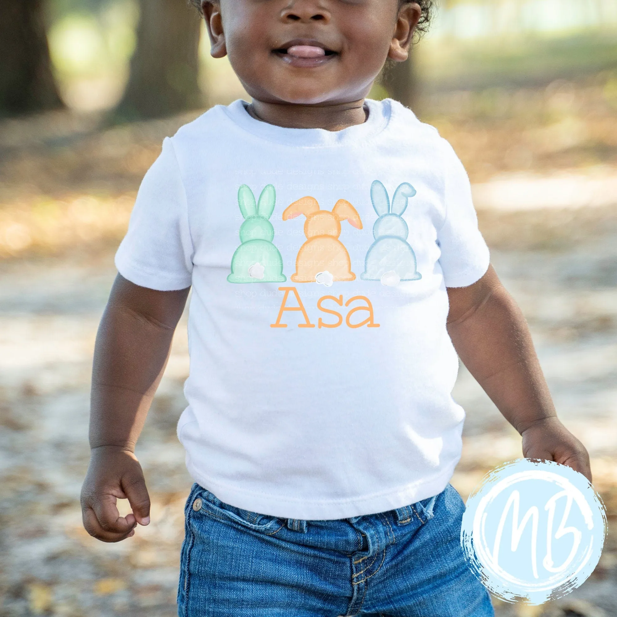 Blue Bunny Trio Tee
