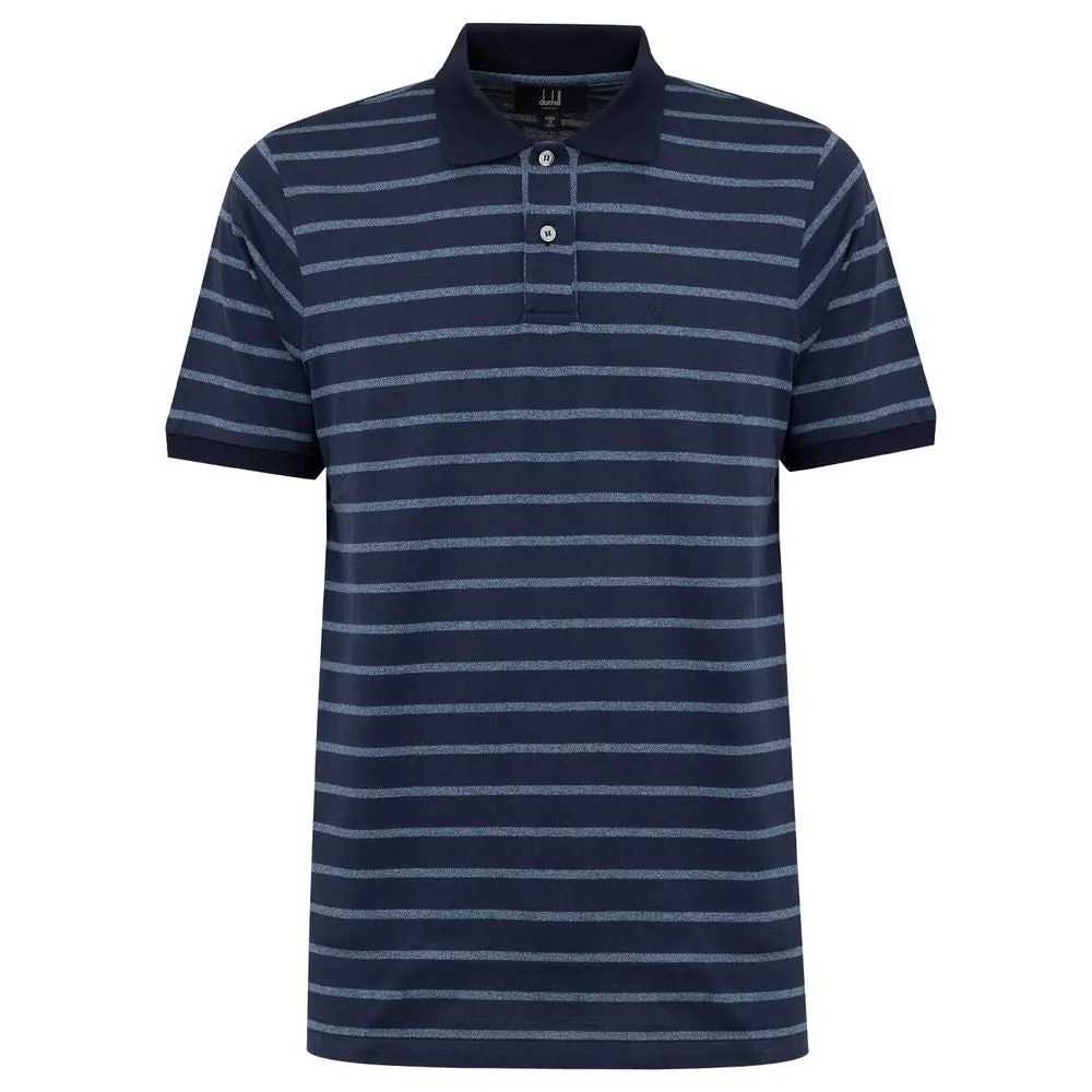 Blue Cotton Polo Shirt