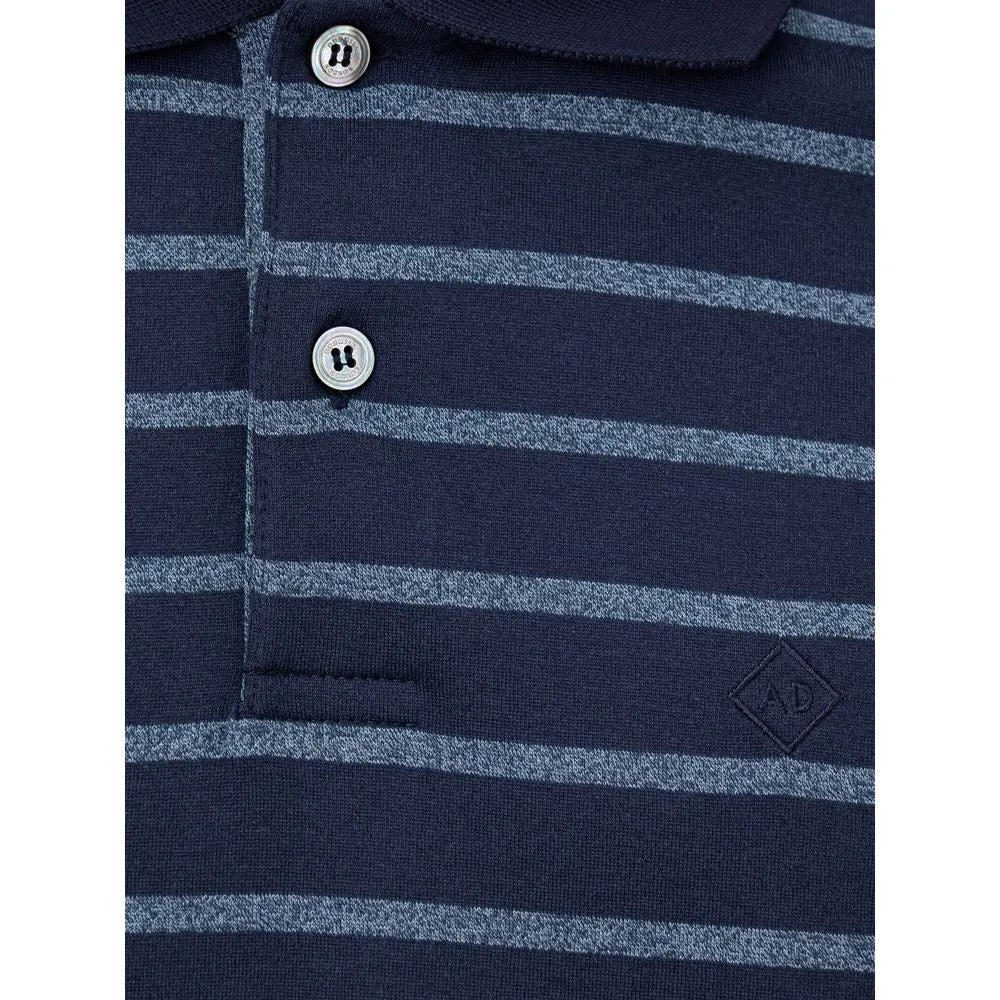 Blue Cotton Polo Shirt