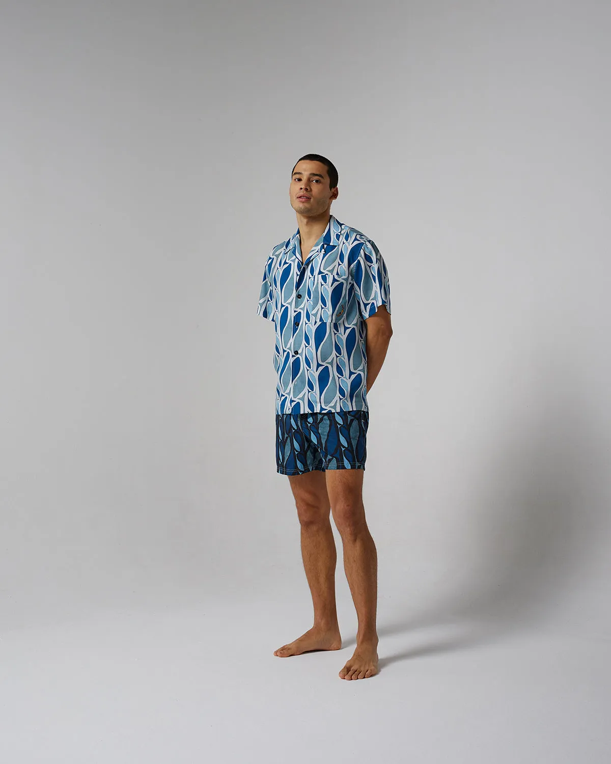 Blue Peci Short Sleeve Shirt