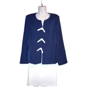 Blue skirt suit