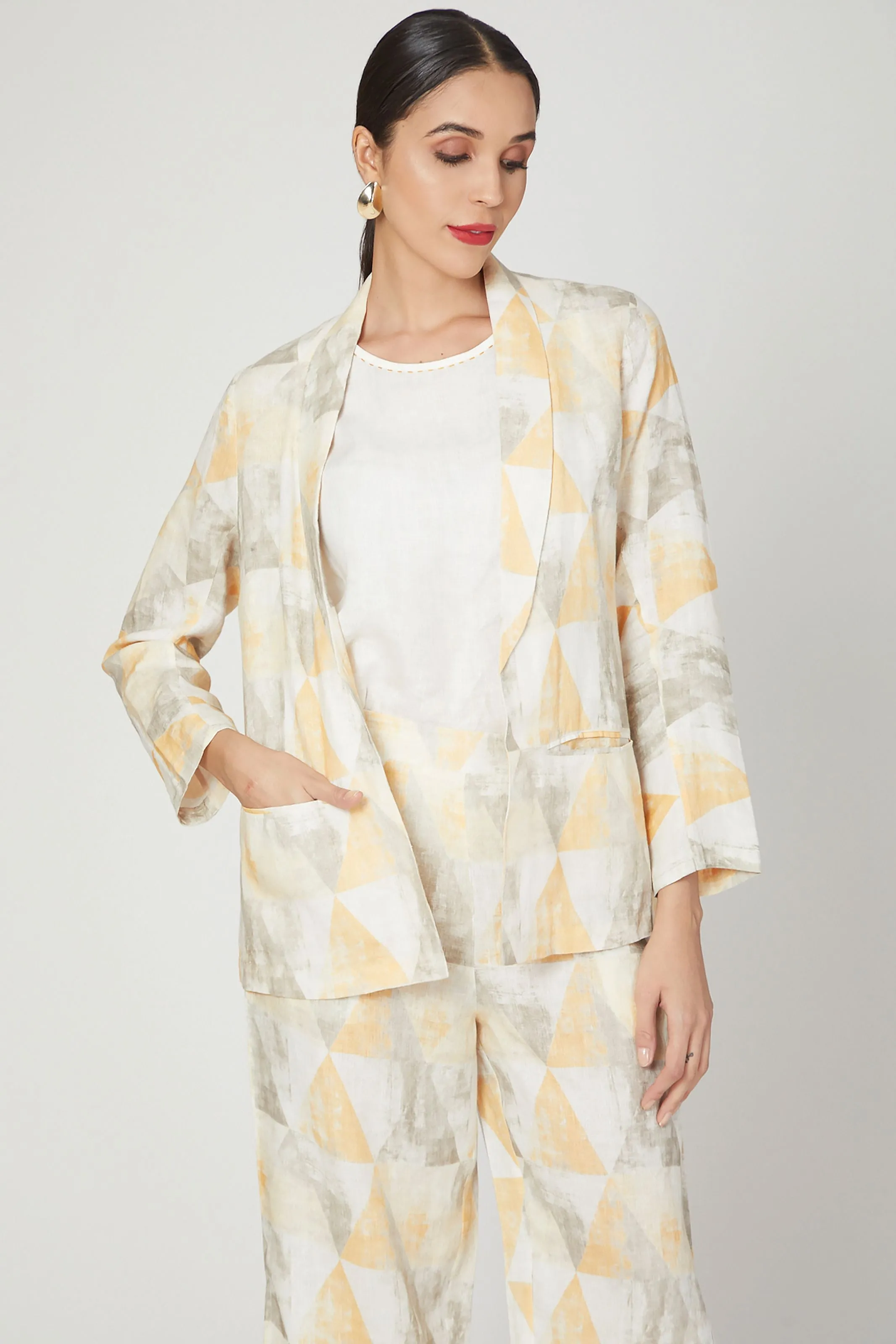 Blue Wallflower Digital Print Lounge Shirt  Pants