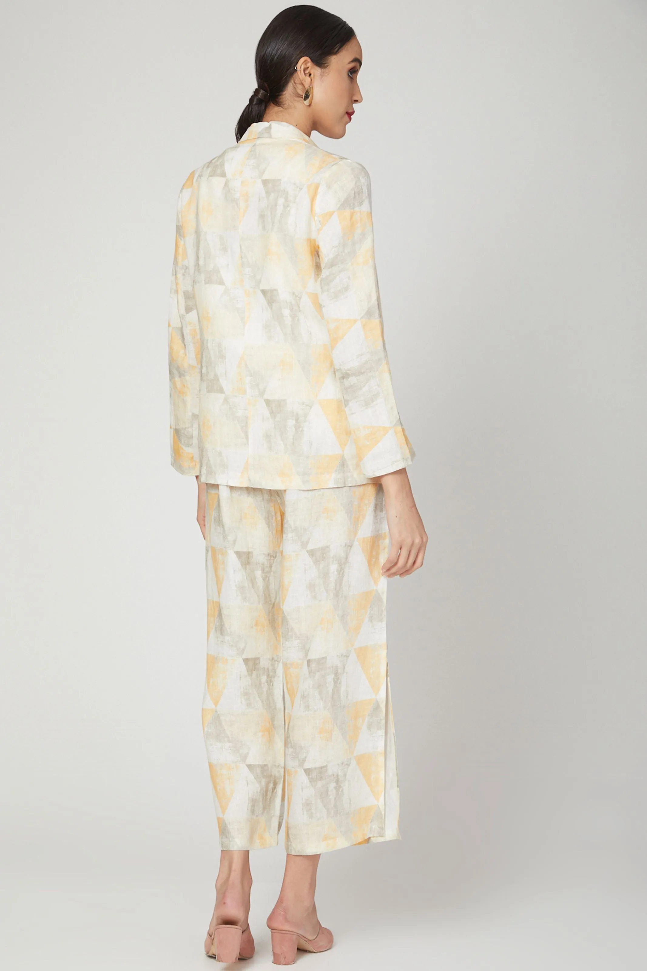 Blue Wallflower Digital Print Lounge Shirt  Pants