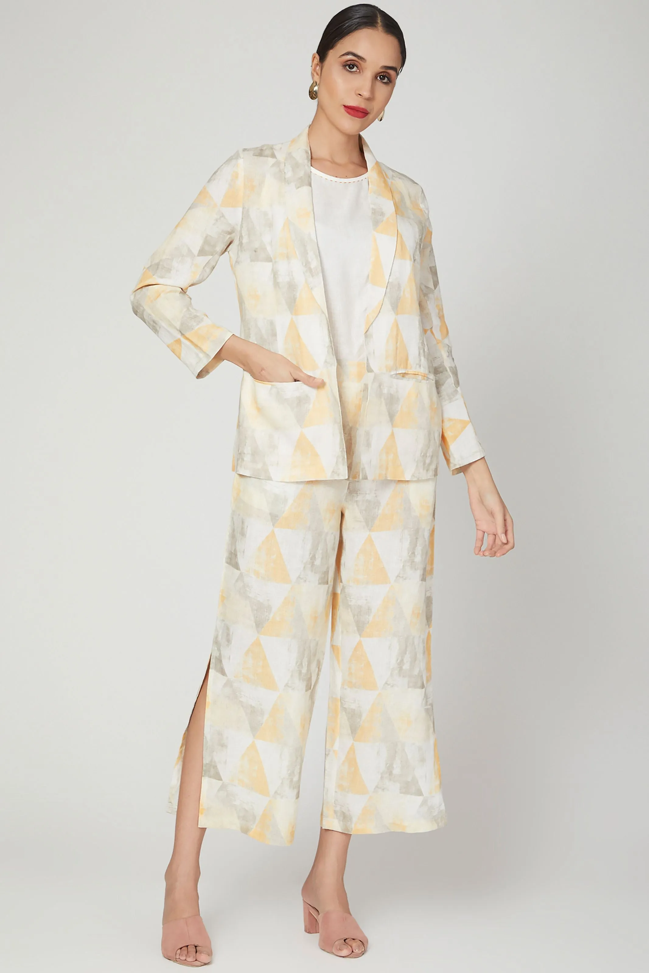 Blue Wallflower Digital Print Lounge Shirt  Pants
