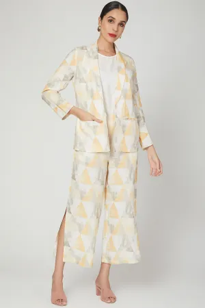 Blue Wallflower Digital Print Lounge Shirt  Pants
