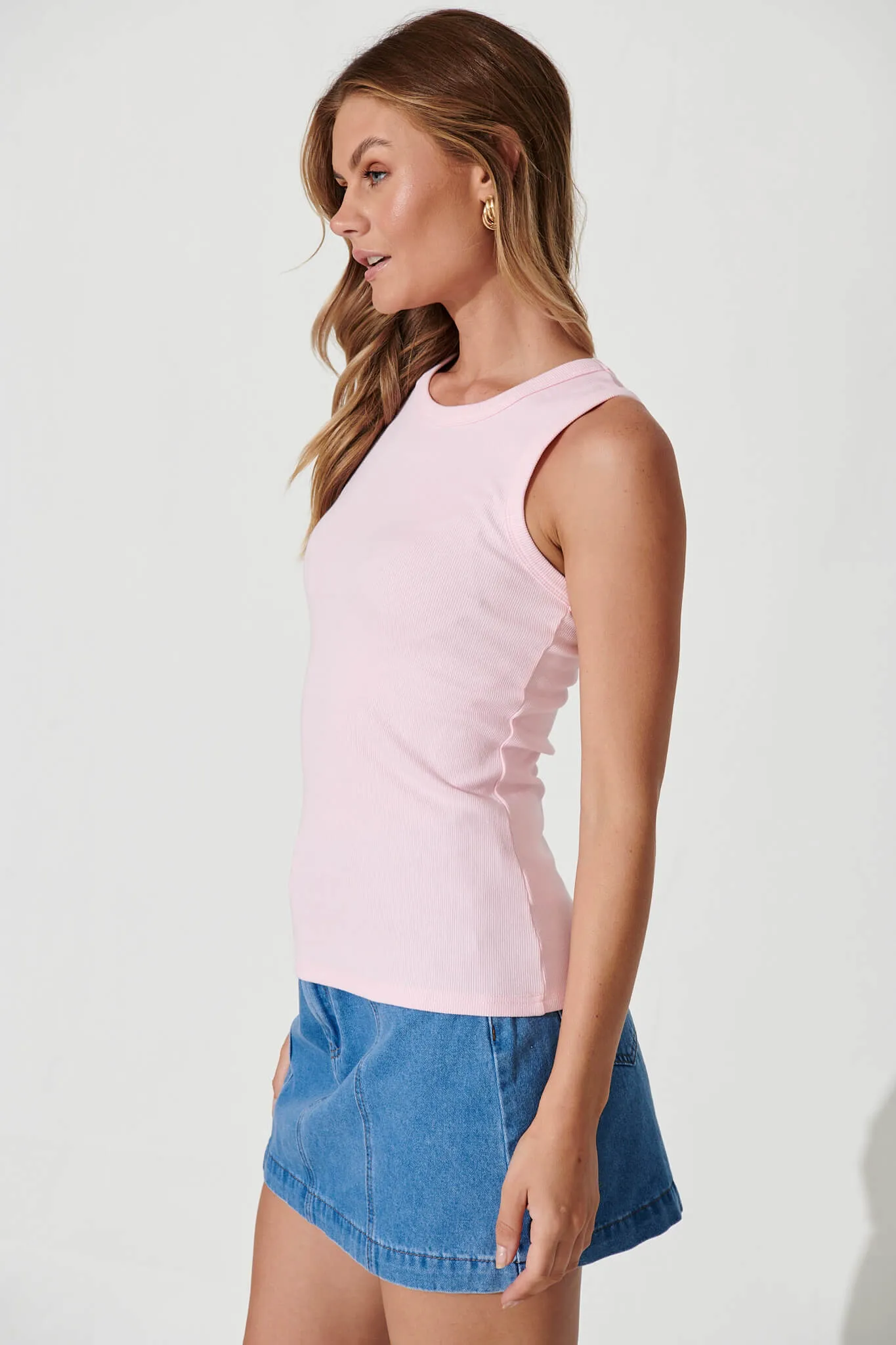 Blush Cotton Blend Equinox Top