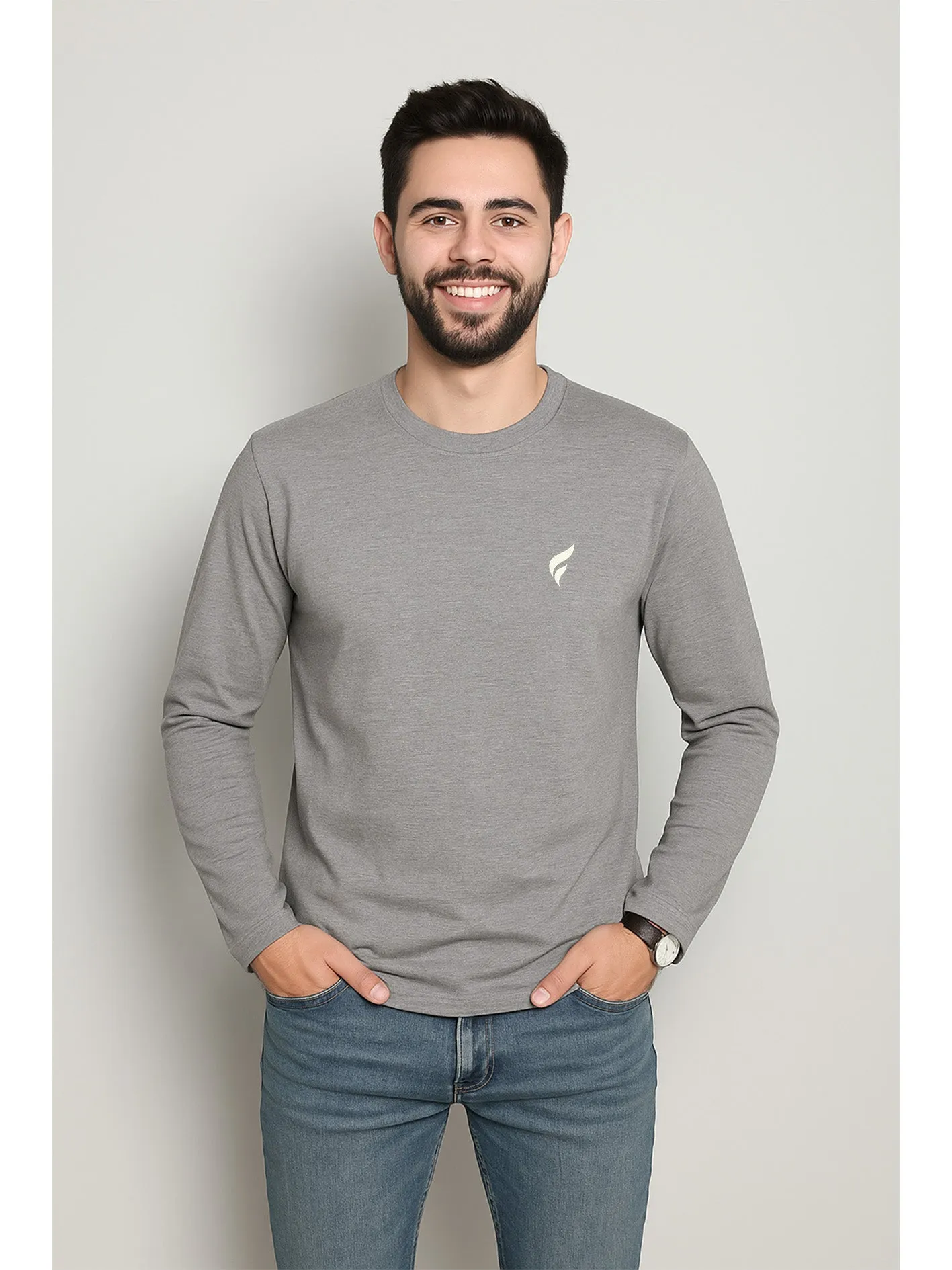 Bold Minimal Signature Full Sleeve Tee