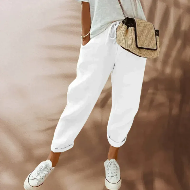Bonnie | Women's Relaxed Fit Drawstring Trousers | Walking