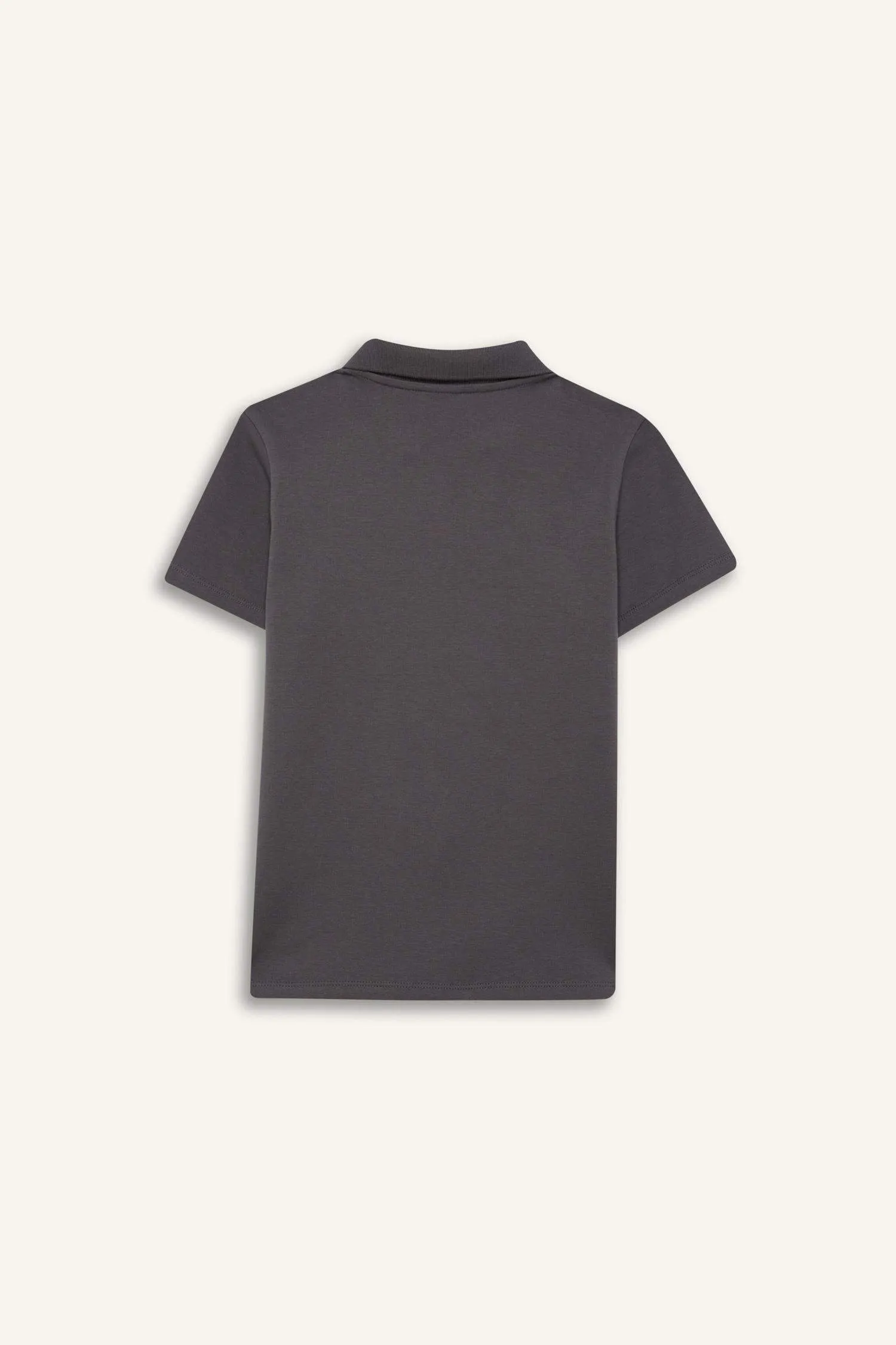 Boy Child Wide Neck Short Sleeve Polo T-Shirt