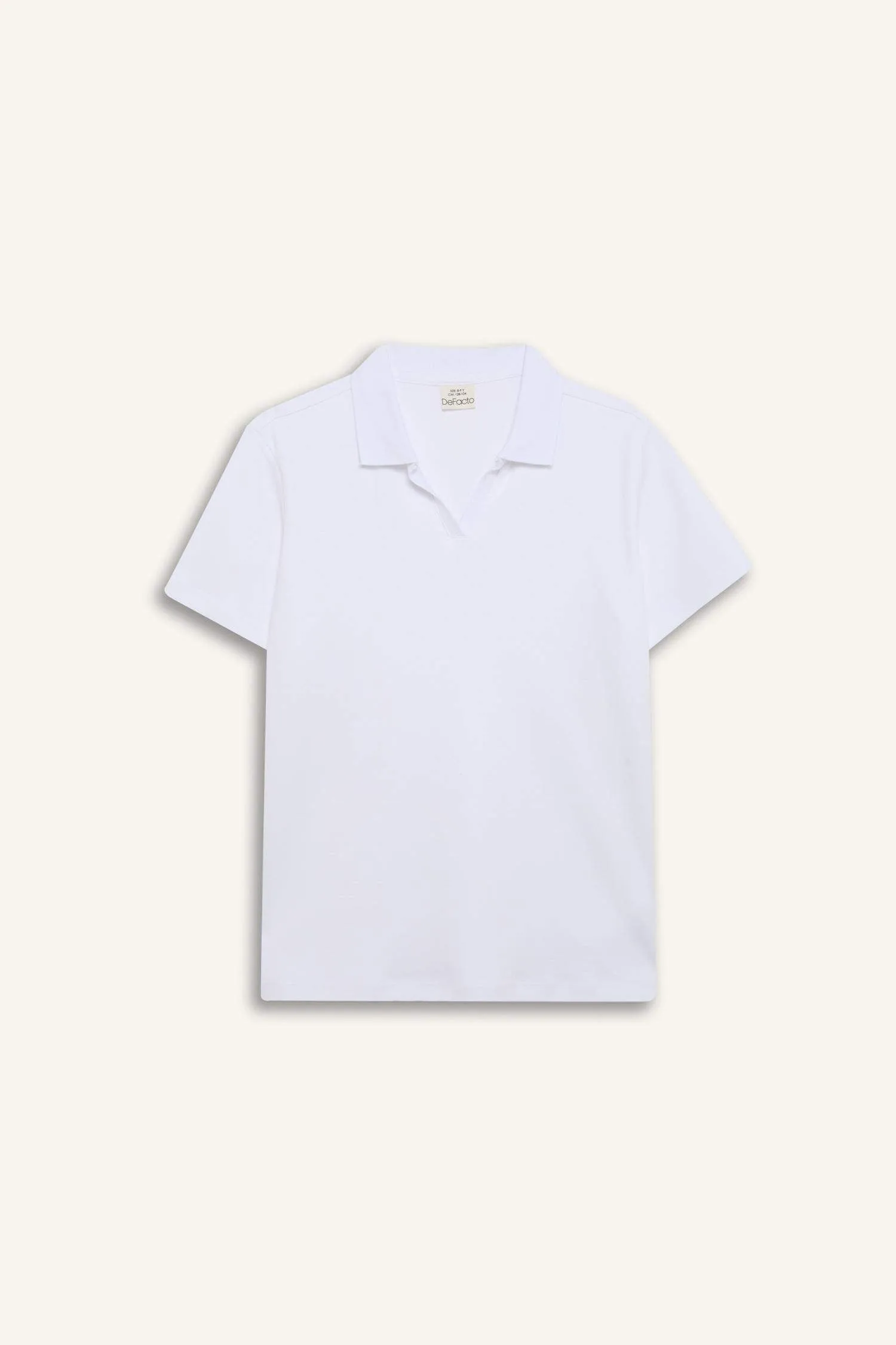 Boy Child Wide Neck Short Sleeve Polo T-Shirt