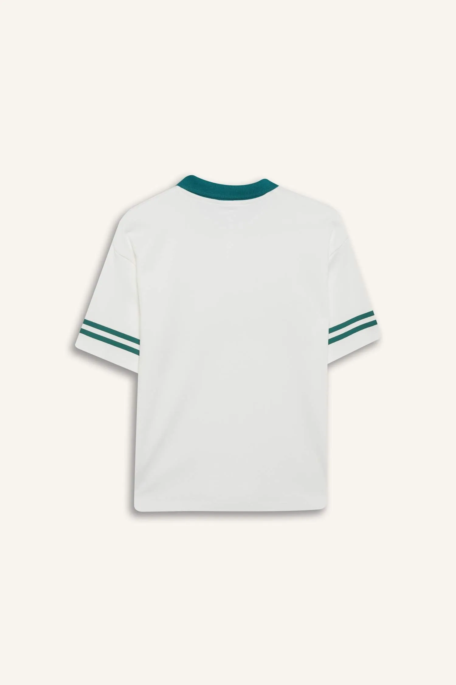 Boy Oversize Fit Polo Neck Printed Polo Shirt