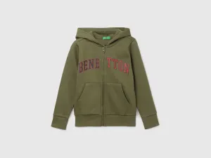 Boy's Regular Fit Hooded Neck Printed Sweatshirt