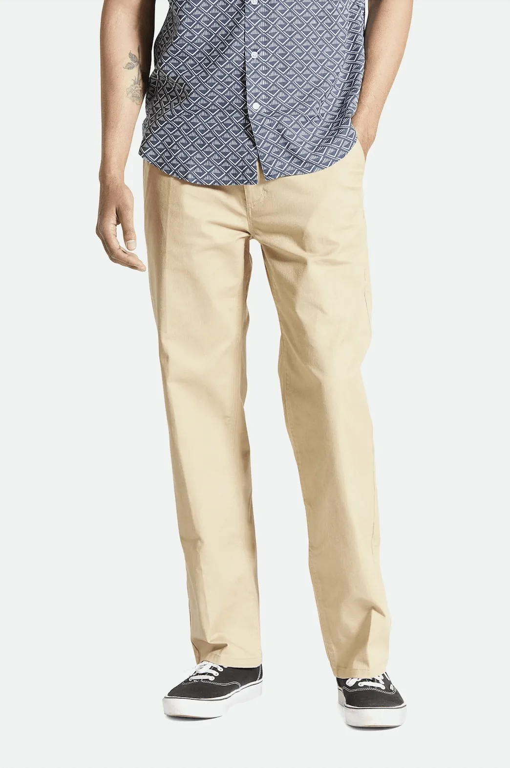 BRIXTON Choice Chino Relaxed Pants - Sand