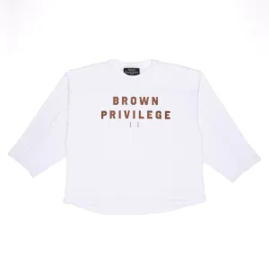 Brown Privilege Jersey Tee