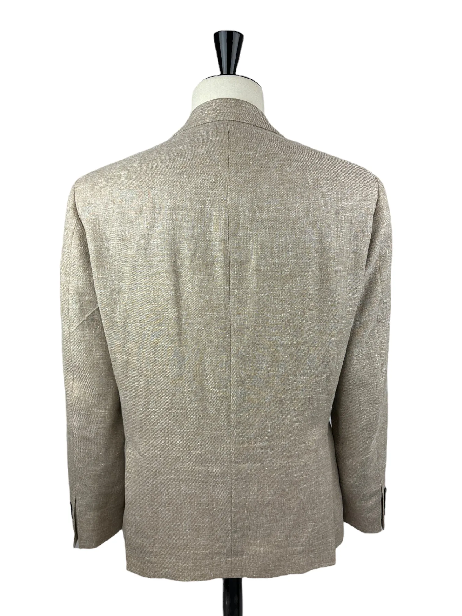 Brunello Cucinelli Sand Linen, Wool & Silk Jacket