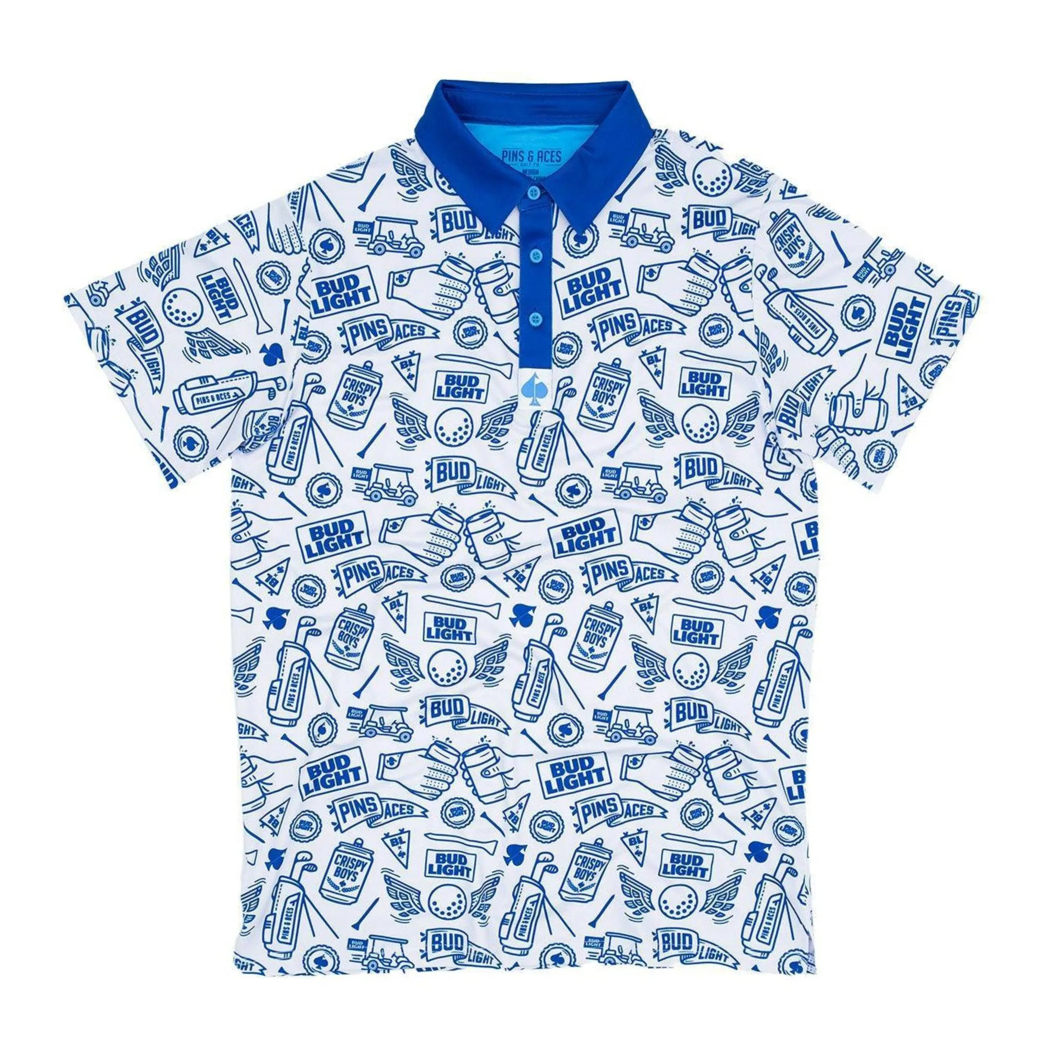 Bud Light Pins & Aces Doodle Polo