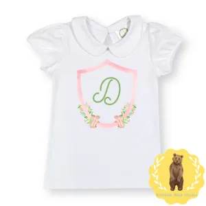 Bunny Crest Peter Pan Collar Tee