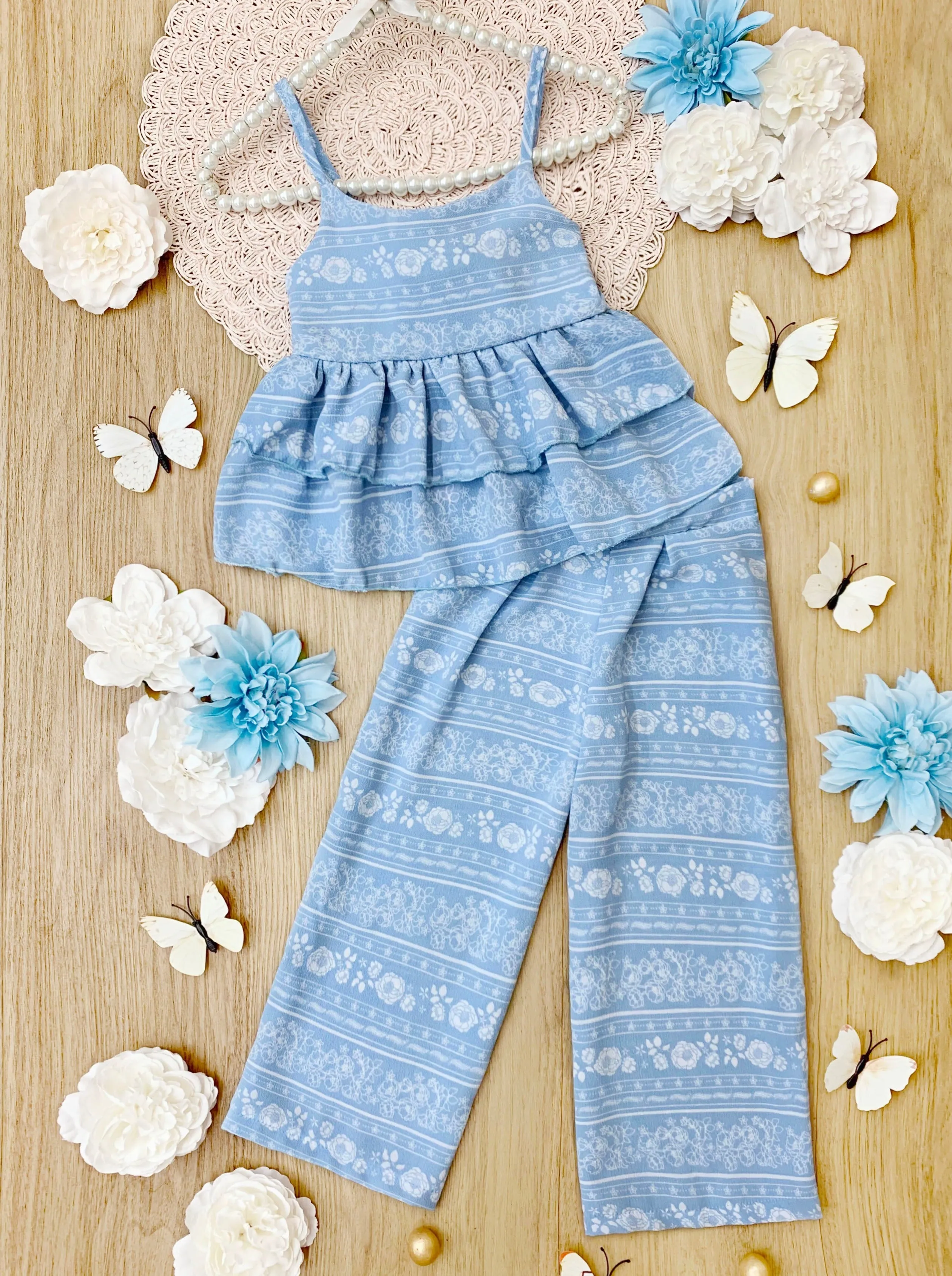 Buttercup Dreams Ruffle Top and Pants Set