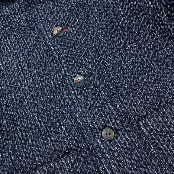 【BZEN】MATTY INDIGO DOBBY WEAVE REGULAR FIT 2 POCKET BLAZER / 藍染 多比織工裝外套
