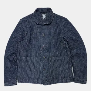 【BZEN】MATTY INDIGO DOBBY WEAVE REGULAR FIT 2 POCKET BLAZER / 藍染 多比織工裝外套