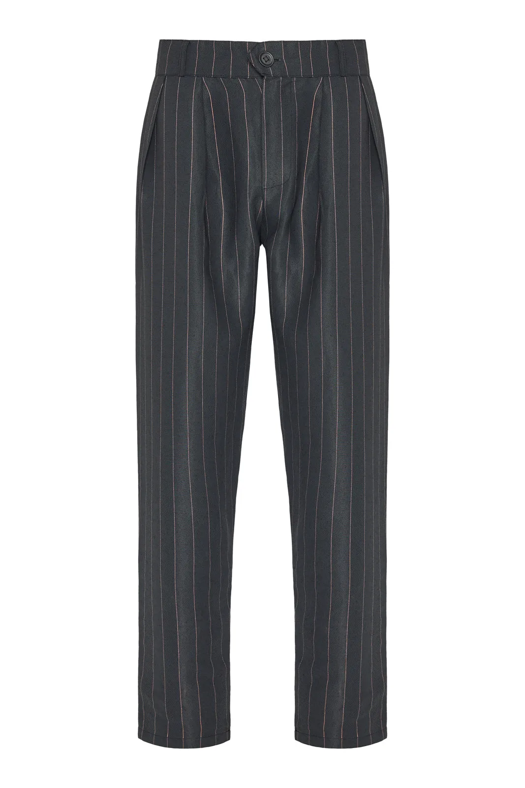 Calando Pants Striped Charcoal