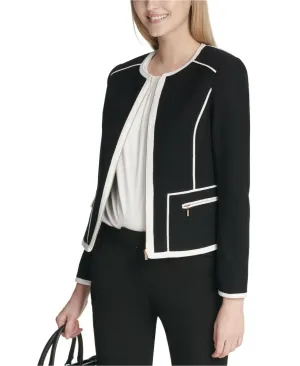 Calvin Klein Women's Piped-Trim Jacket. S87JU20B