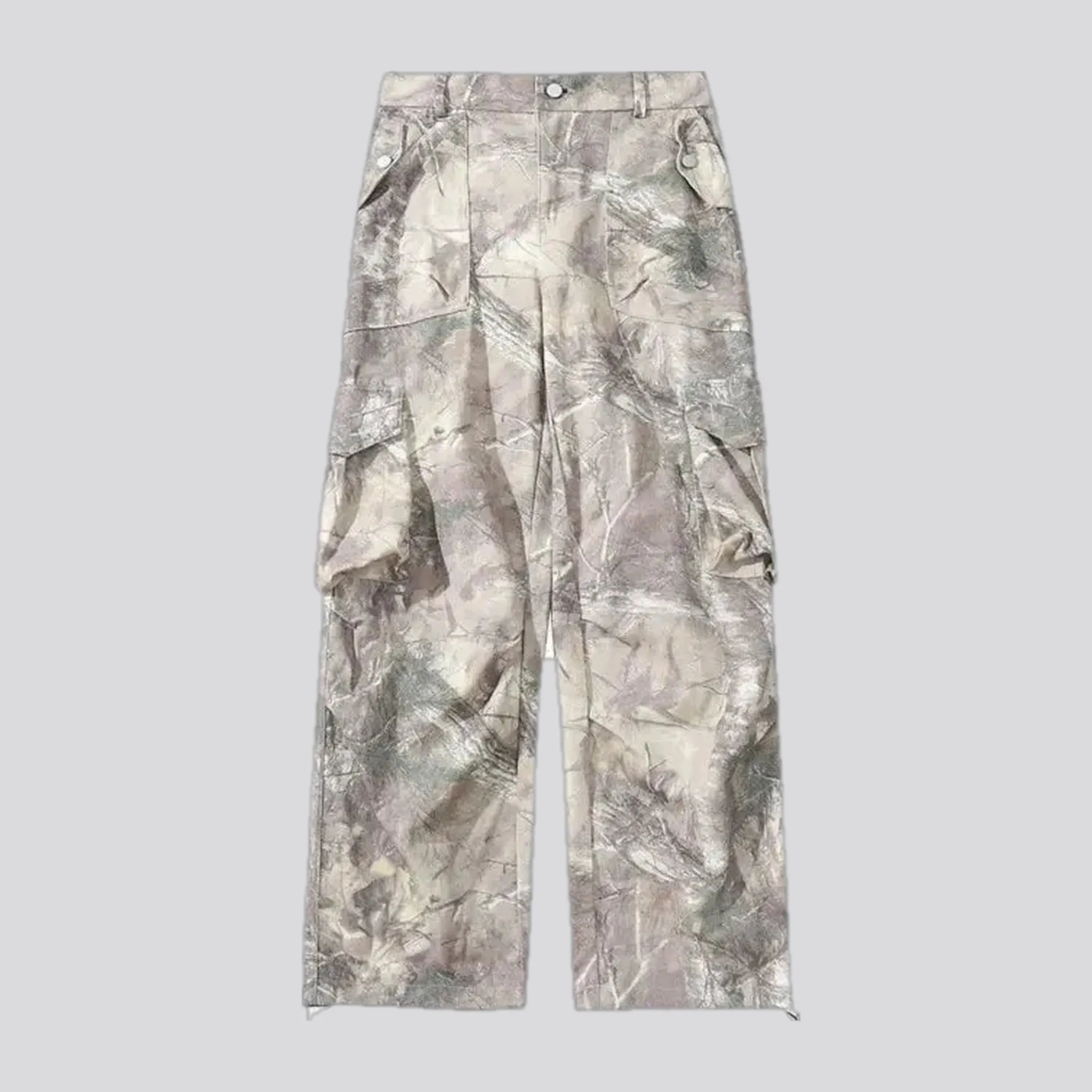 Camouflage denim pants for men