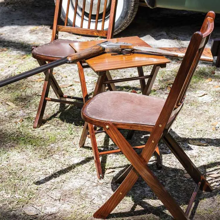 Campaign Jaipur Polo Chair with Leather Seat