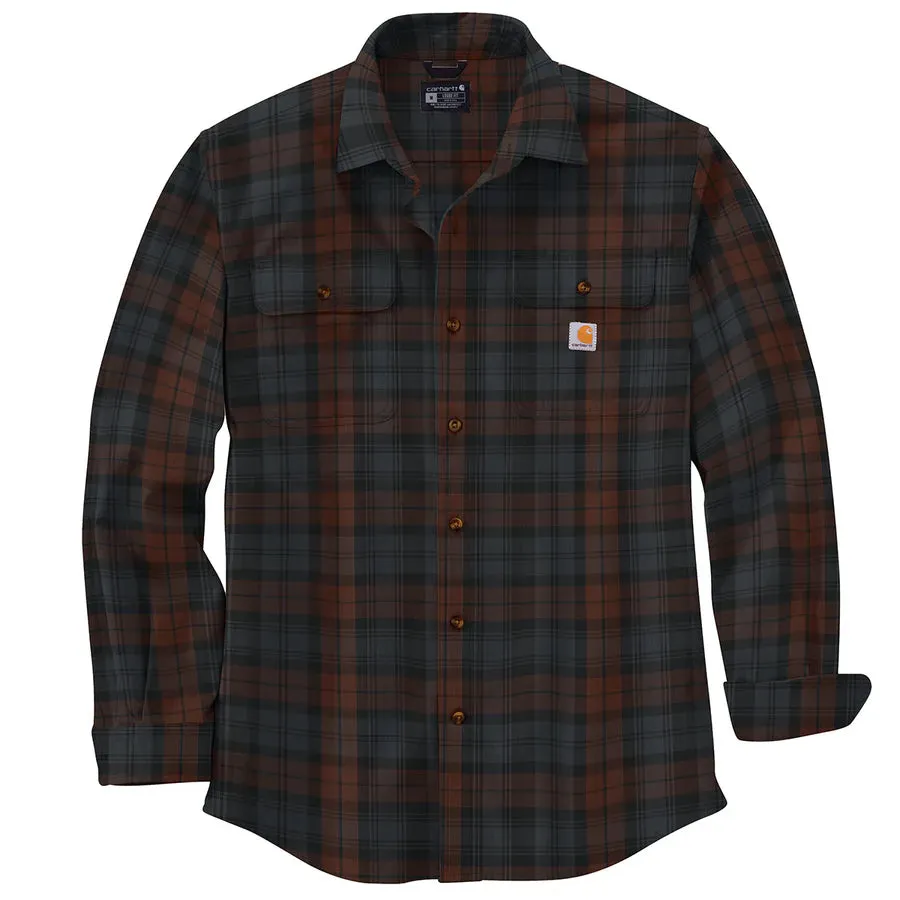 Carhartt Men's Loose Fit Heavyweight Flannel LS Plaid Shirt