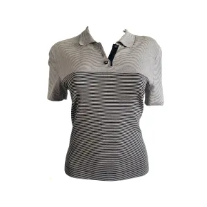 Chanel Stripe Logo Polo
