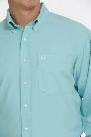 Cinch Long Sleeve Shirt ArenaFlex Turquoise MTW1862014TUR