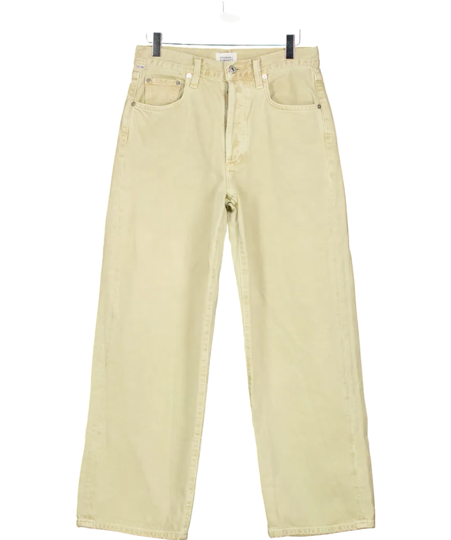Citizens of Humanity Beige Natural Pina Low Rise Baggy Crop W24